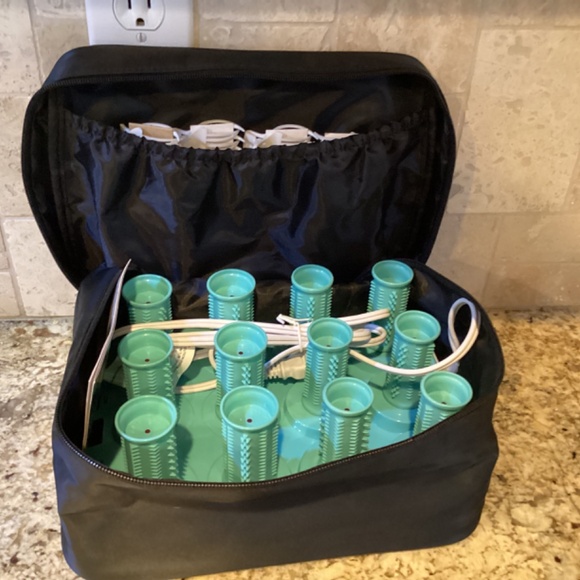 Calista Tools Set 12 body Hot Wavers heated Rollers Curlers Clips w/storage bag - Picture 6 of 6